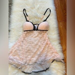 Light pink babydoll Chemise